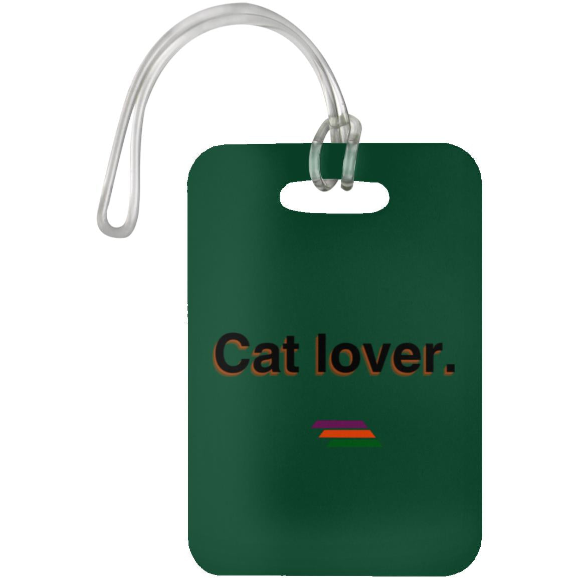 "Cat lover." Luggage Bag Tag | BetterSaid.co
