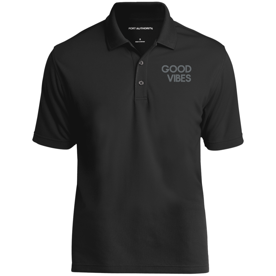 "Good vibes." UV Micro-Mesh Polo | BetterSaid.co