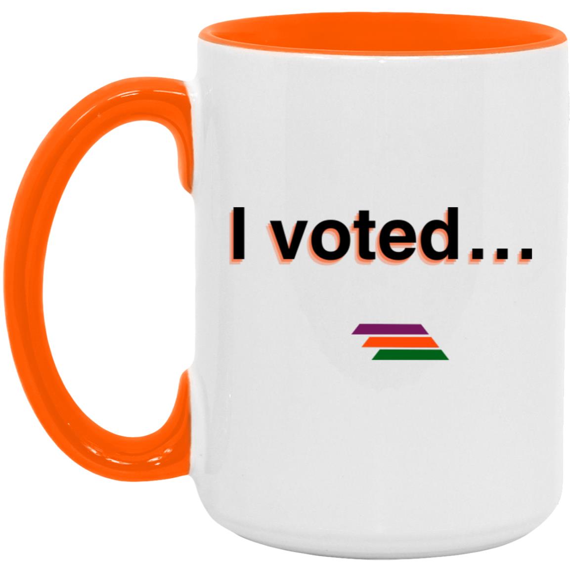 "I voted" Coffee Cups | BetterSaid.co