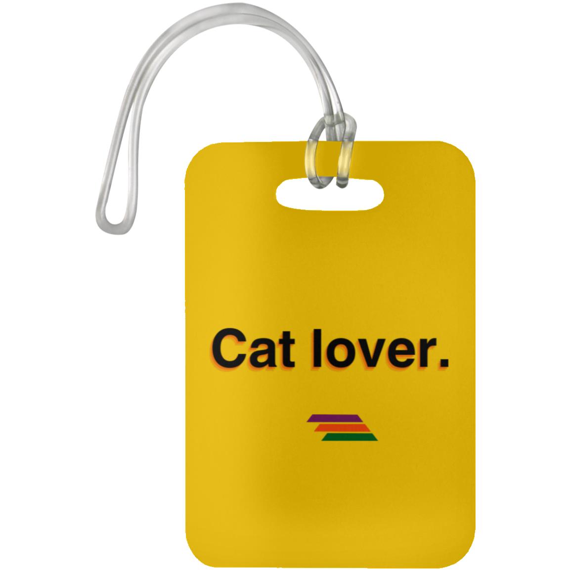 "Cat lover." Luggage Bag Tag | BetterSaid.co