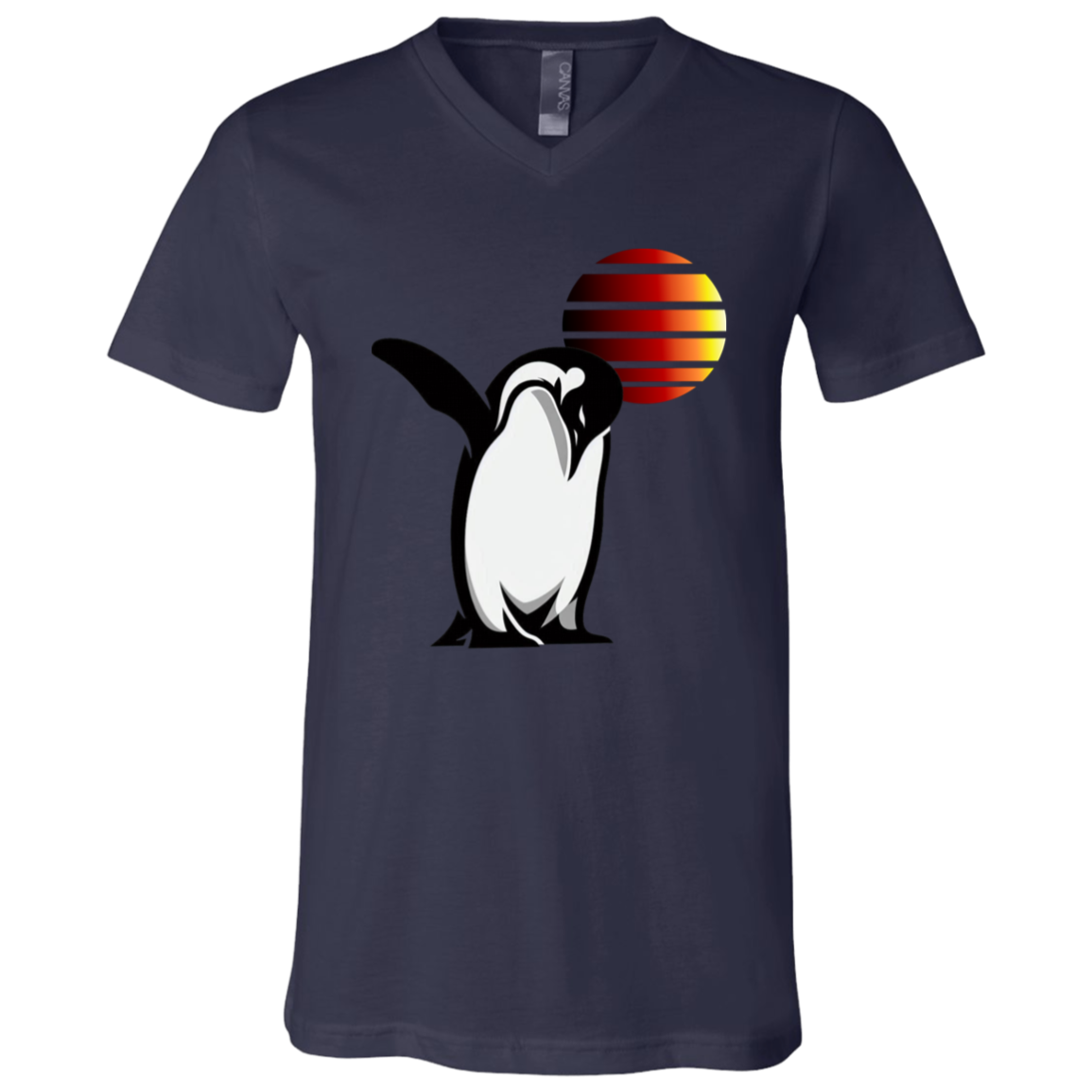 "Penguin" Mens V-neck T-shirt | BetterSaid.co